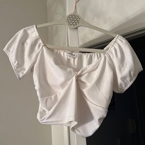 White crop top